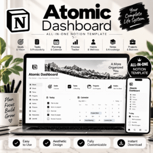 Atomic Dashboard Notion Workspace