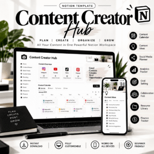 Content Creator Hub Notion Template