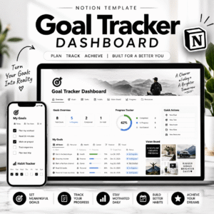 Goal Tracker Dashboard Mockup