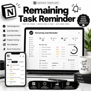 Remaining Task Reminder Template