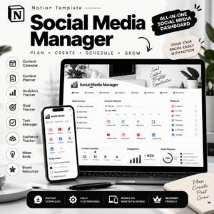 Social Media Manager Notion Template