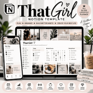 That Girl Notion Lifestyle Planner
